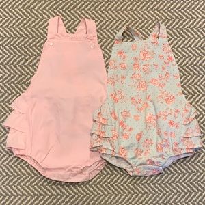 Two Baby Girl Sunsuits
